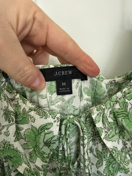 J. Crew Green Floral Maxi Dress - Picture 3 of 3